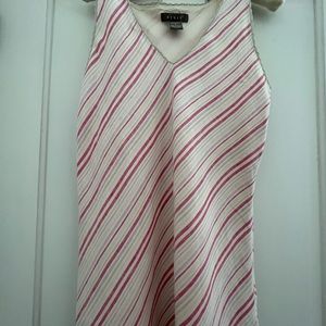 VGUC Kenar MIDI Pastel Striped Linen Dress